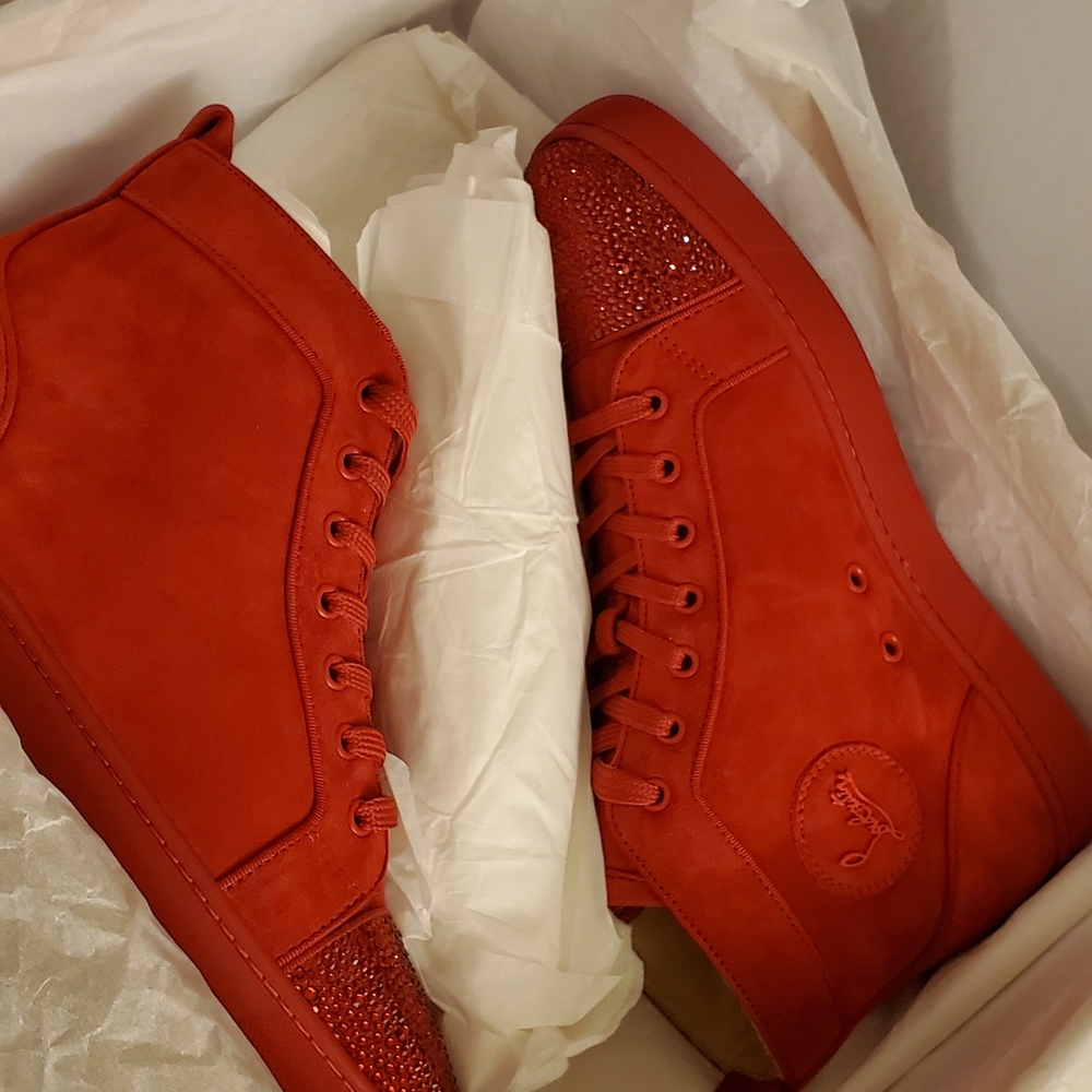 Christian Louboutin embellished tie suede sneakers - Picture 10 of 10